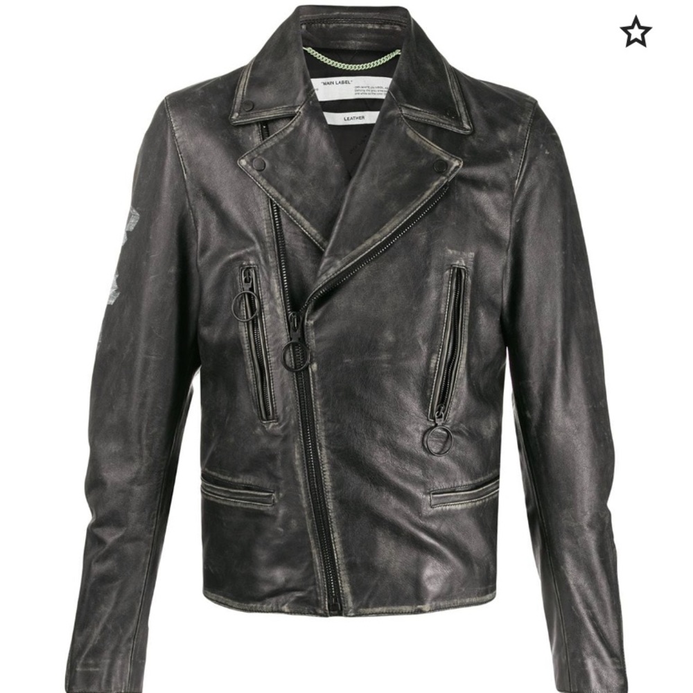 Off white biker